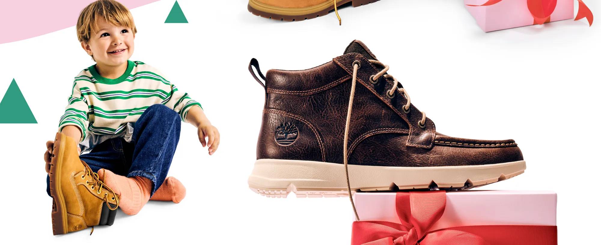 Featuring boots from Timberland.