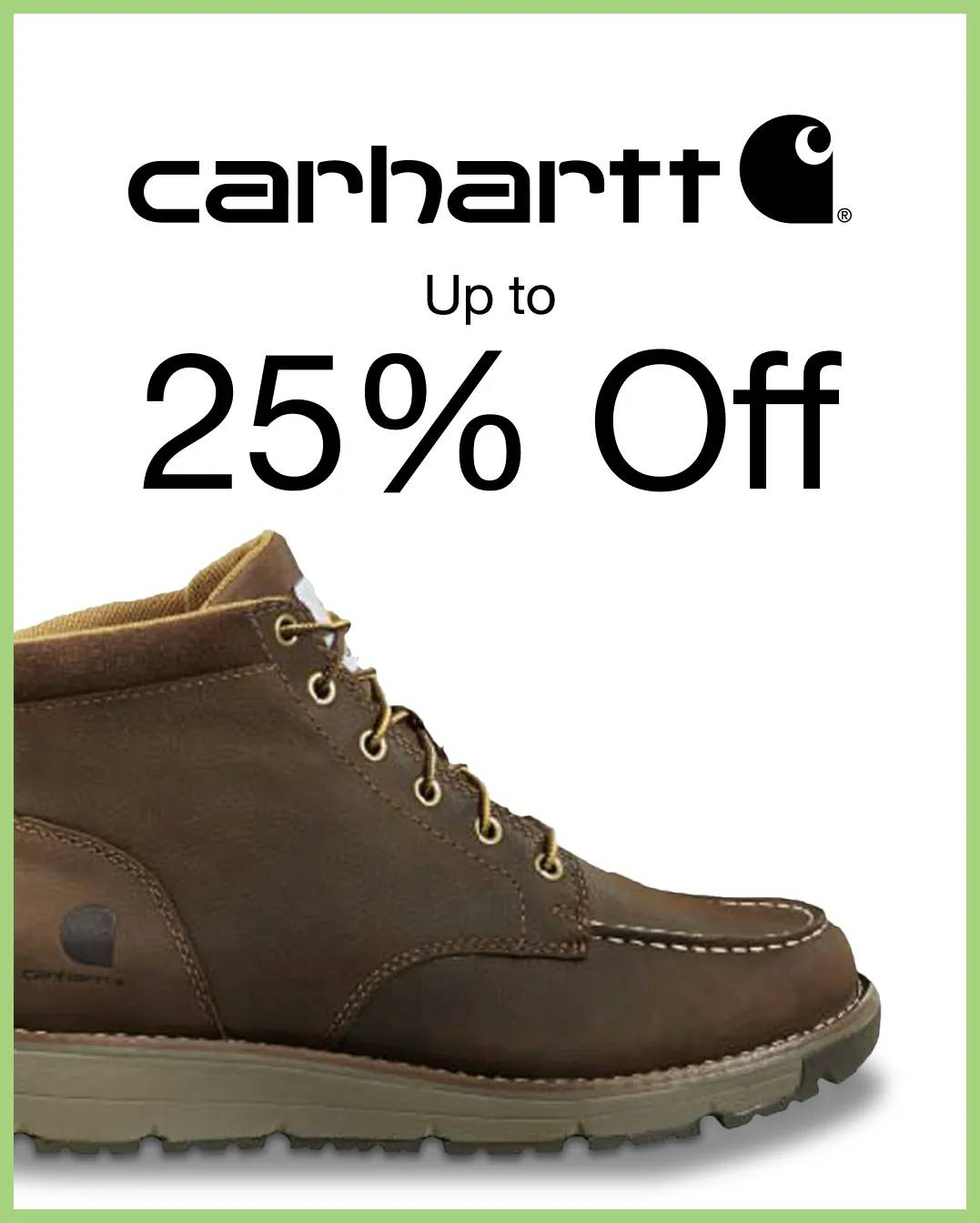 Featuring a brown boot from Carhartt.