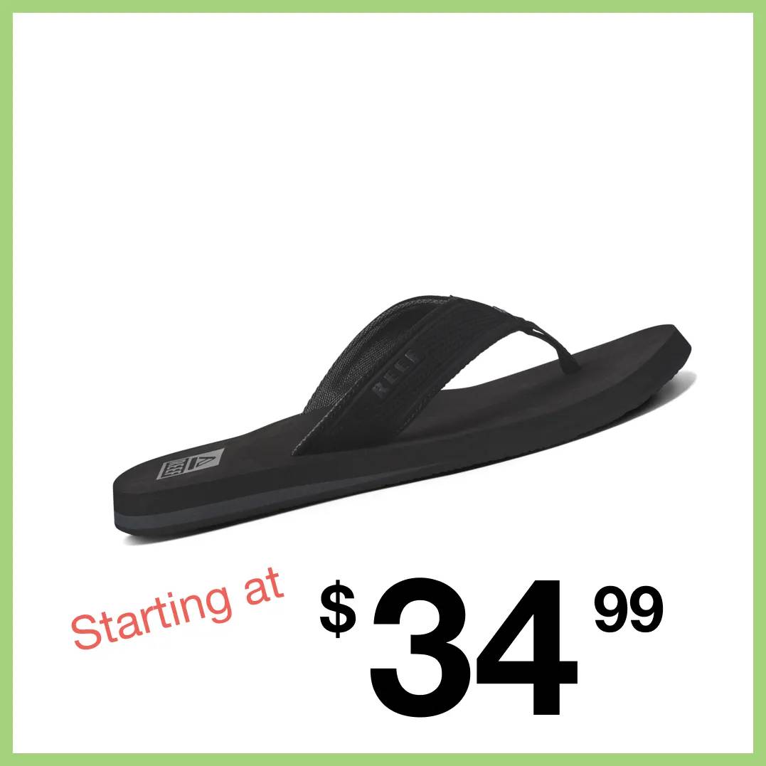 Featuring a men's black sandal.