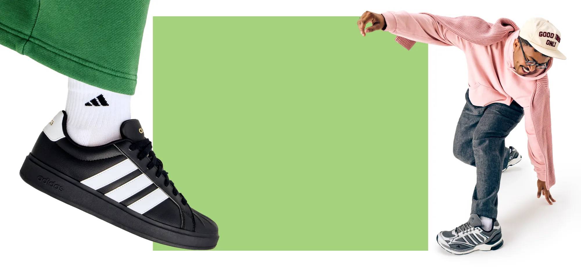 Featuring an assortment of athletic sneakers from adidas.