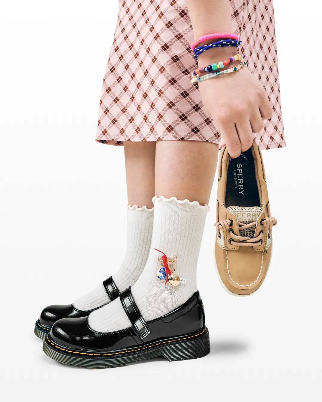Featuring uniform shoes.