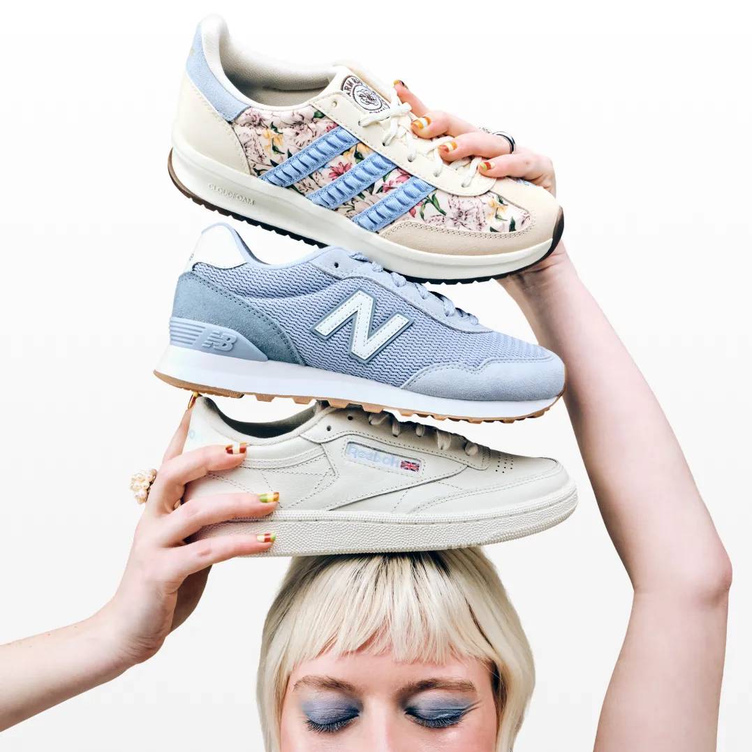 Featuring an assortment of comfortable walking shoes.