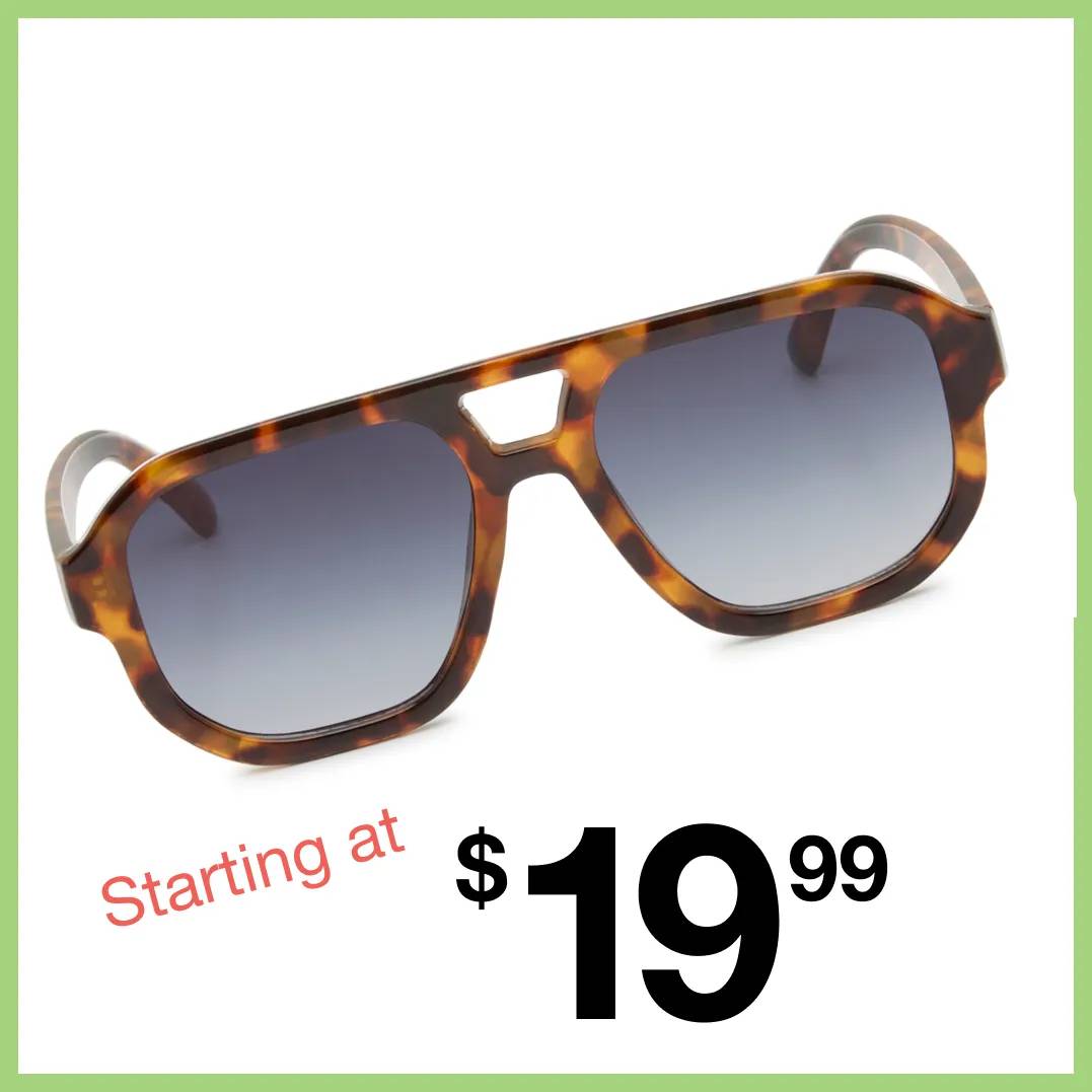 Featuring a pair of sunglasses.