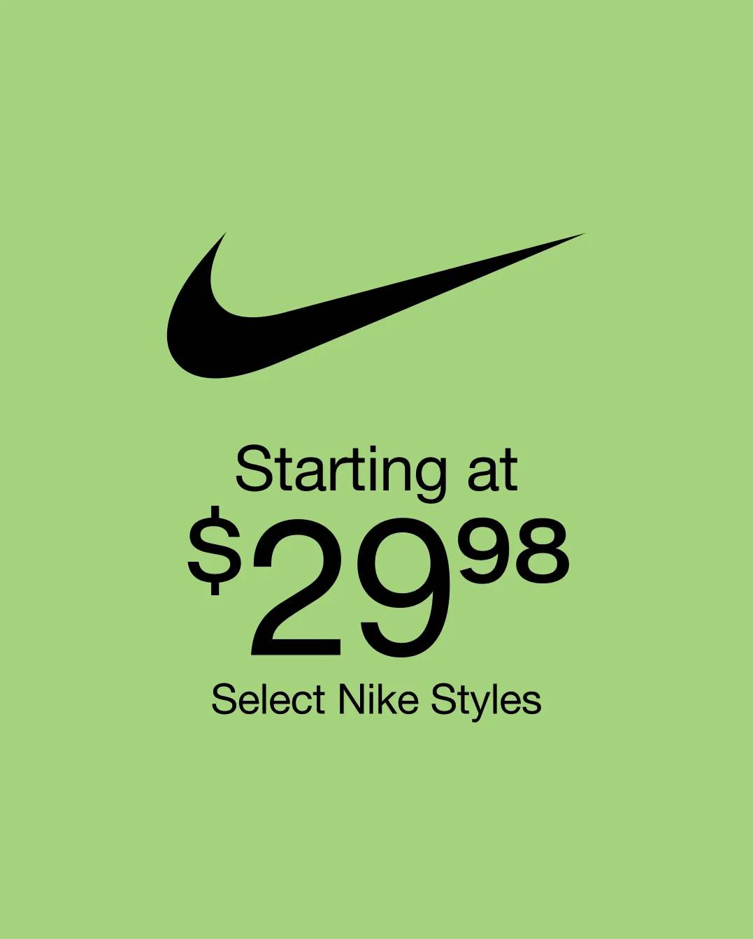 Nike logo.