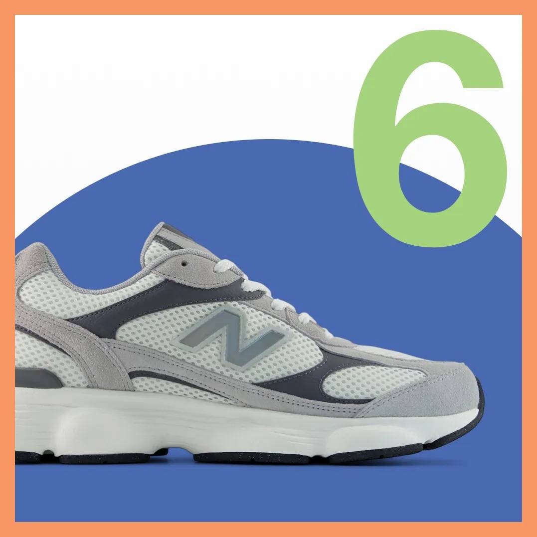 Featuring a men's New Balance 603 sneaker.