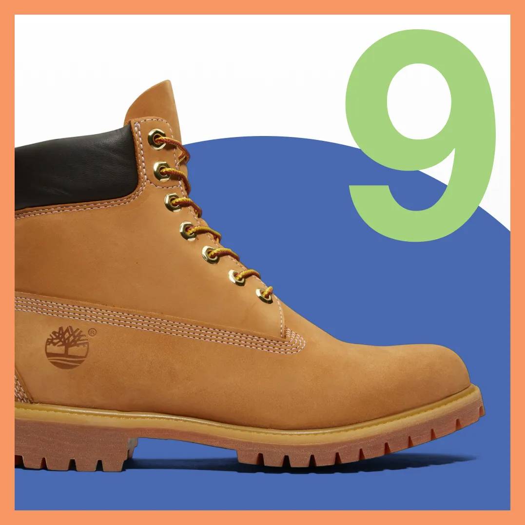 Featuring a men's Timberland Premium Waterproof Boot.