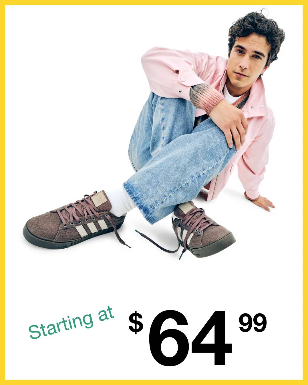 Featuring a pair of men's adidas.