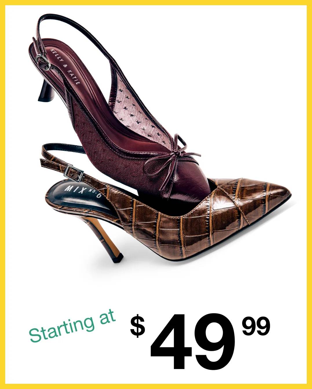 Featuring women's dress shoes.
