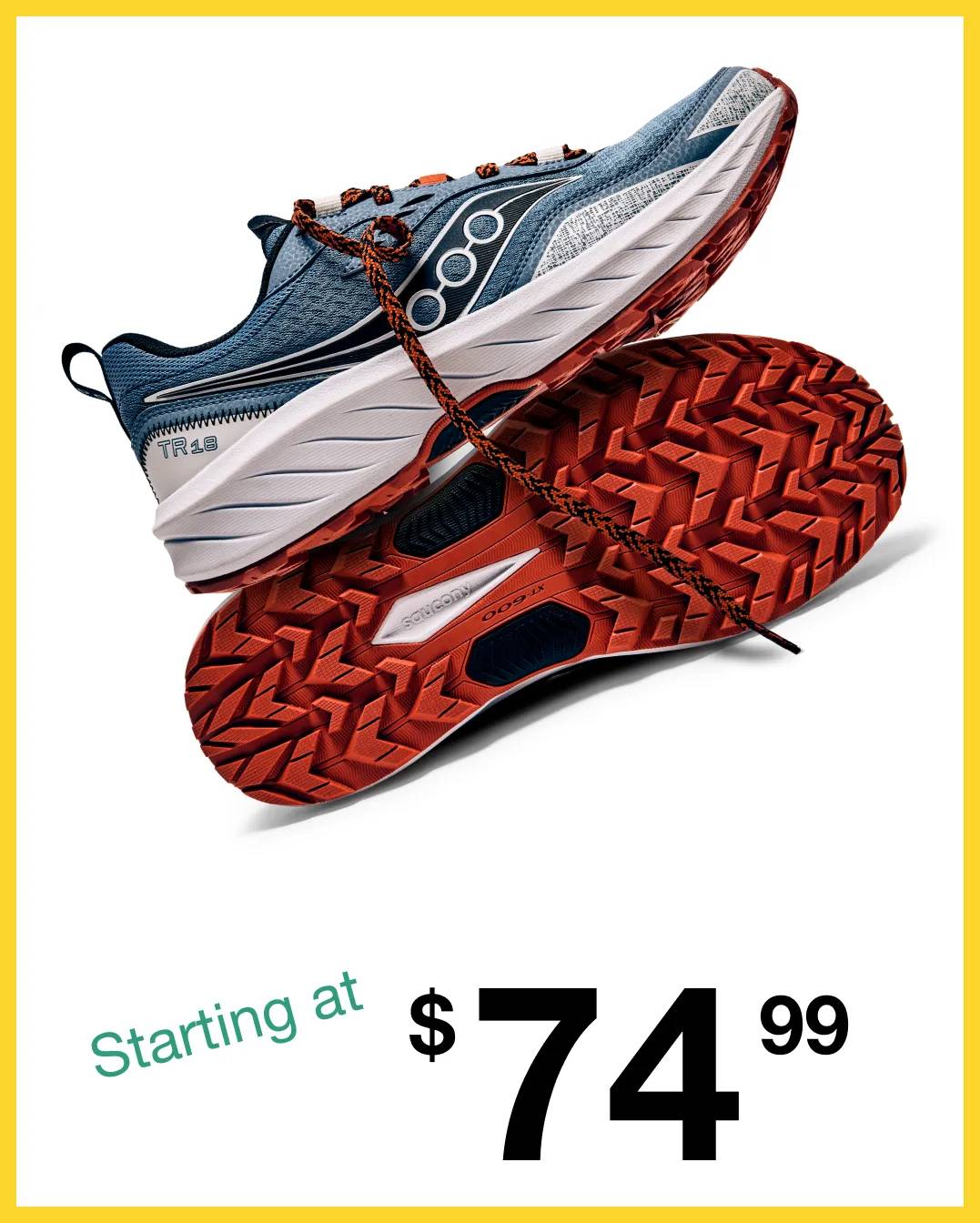 Featuring a pair of men's running shoes.