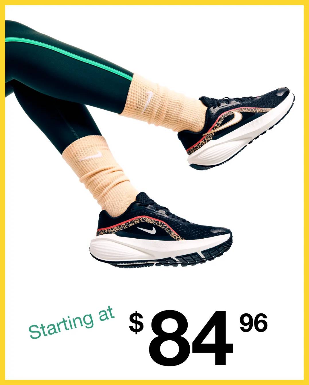 Featuring an women's Nike running shoe.