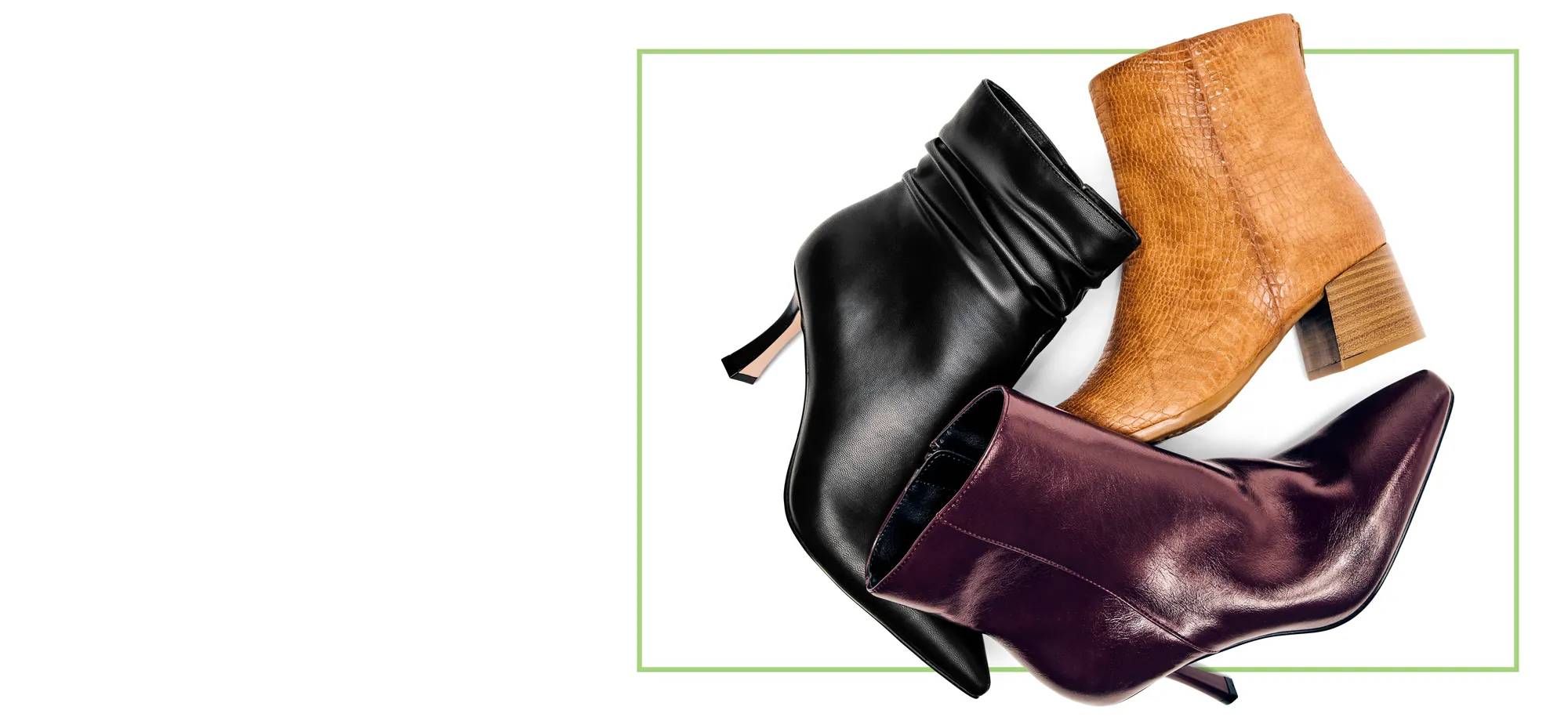 Featuring an assortment of booties for fall.