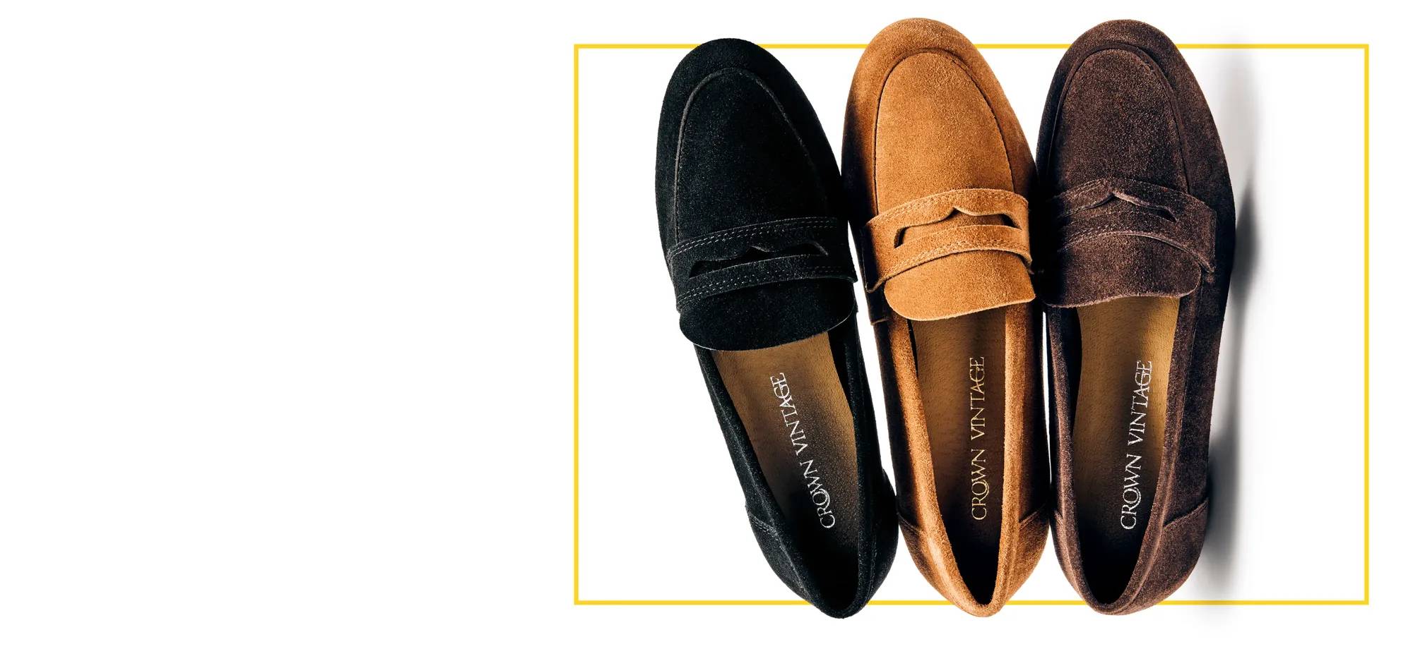Featuring an assortment of loafers.