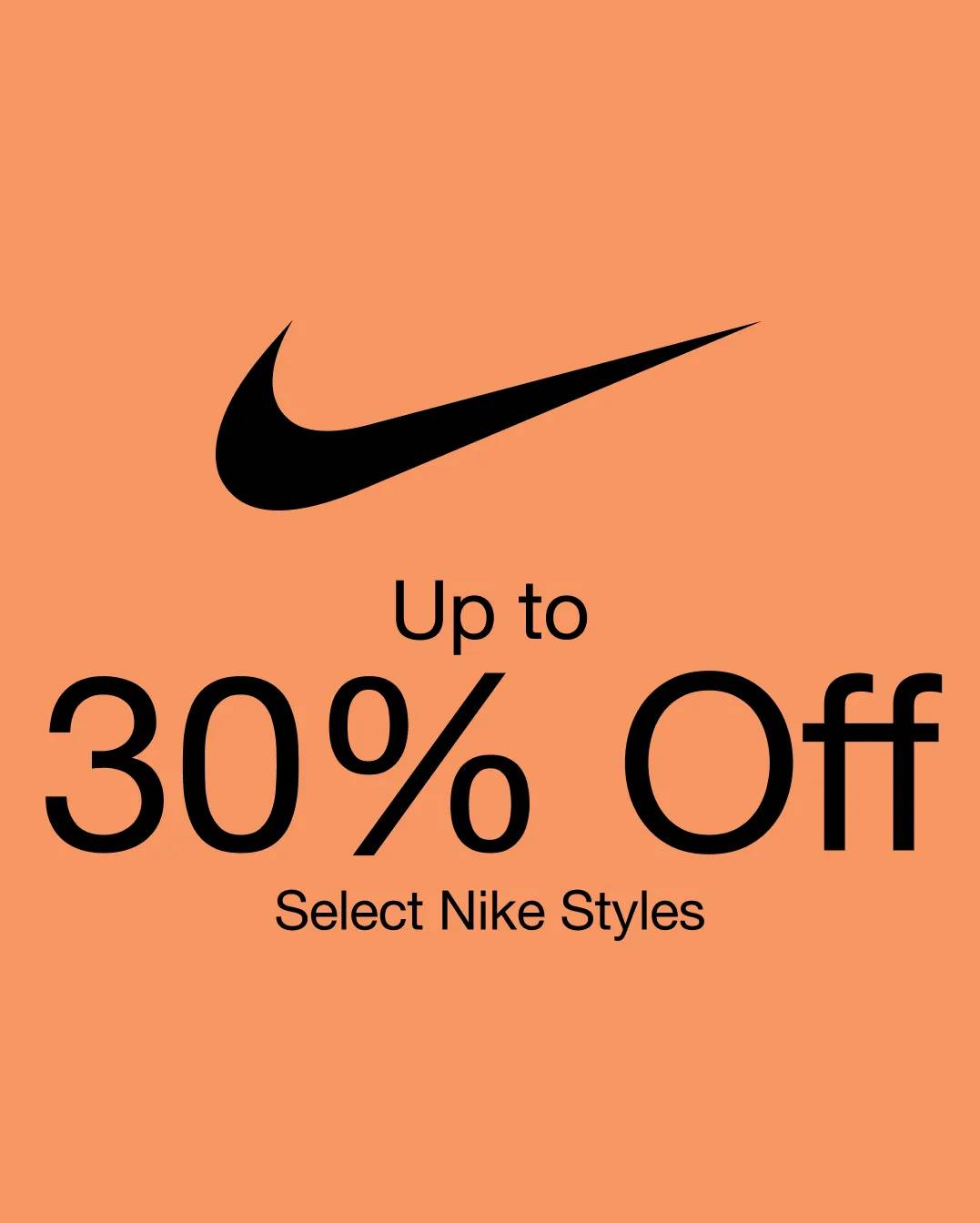 Nike logo.