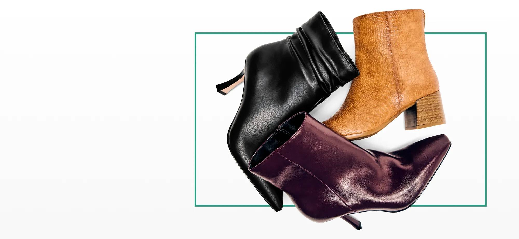 Featuring an assortment of fall booties.
