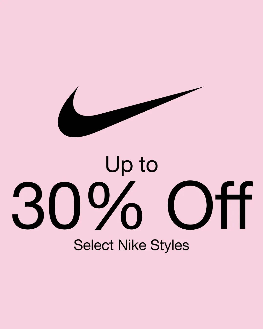 Nike logo.