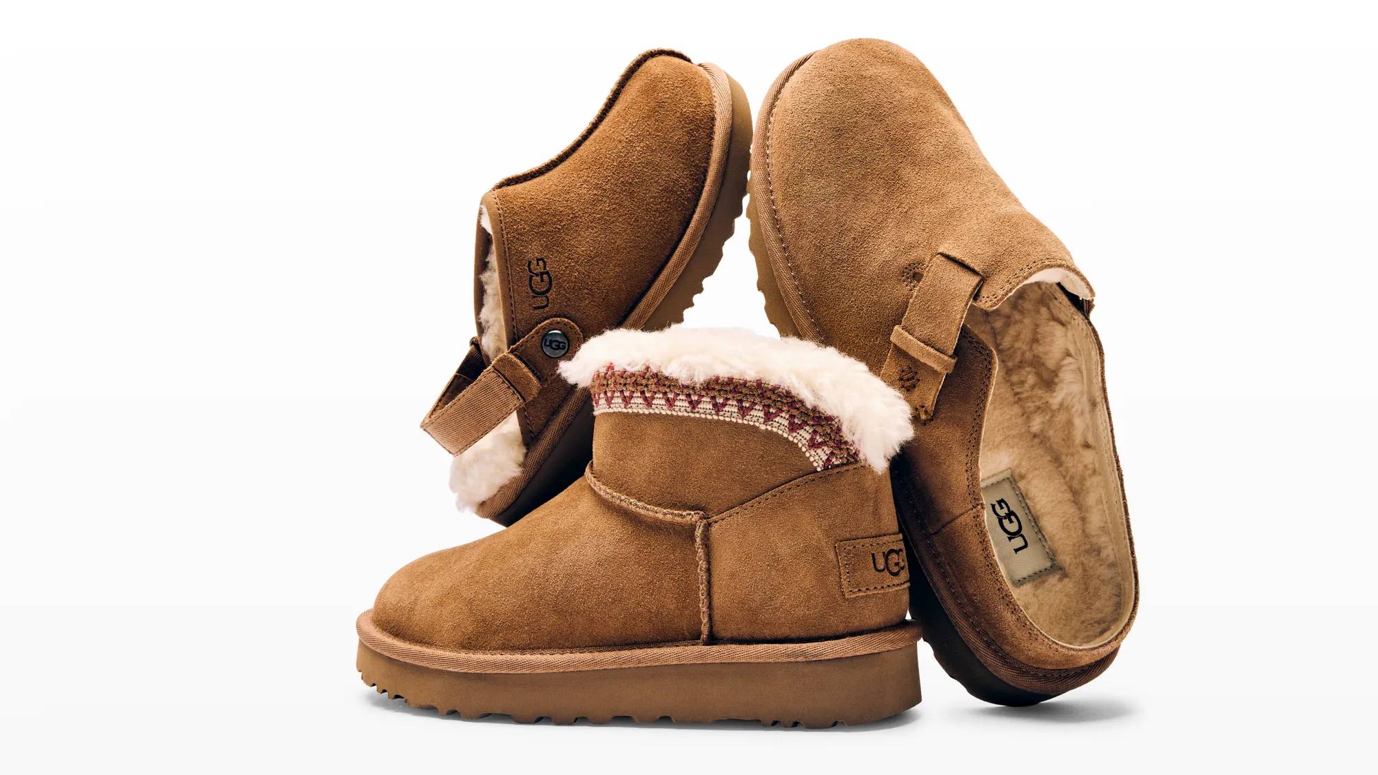 Selection of DSW winter UGG boots for women.
