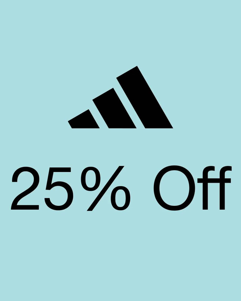 25% off select adidas styles