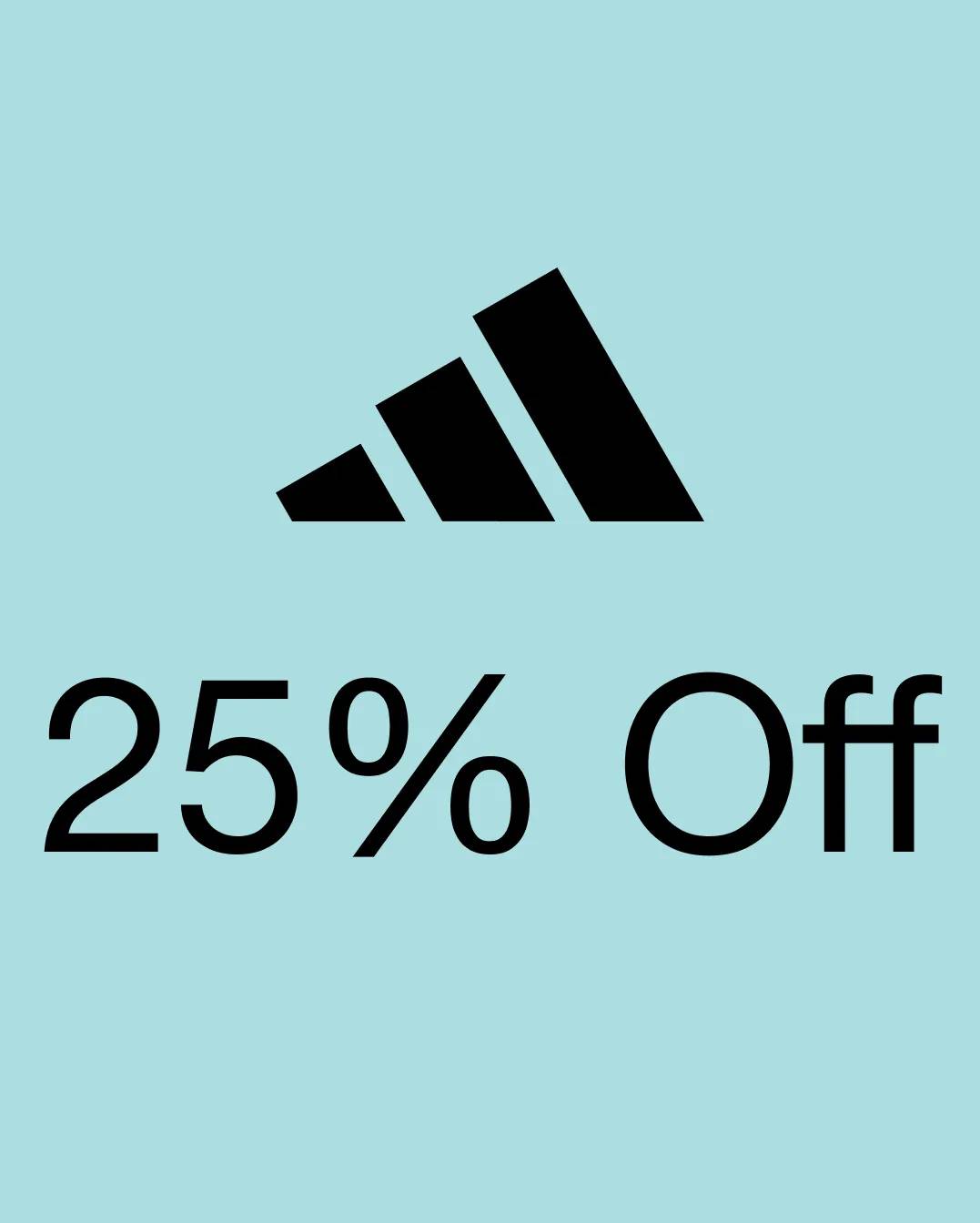25% off select adidas styles