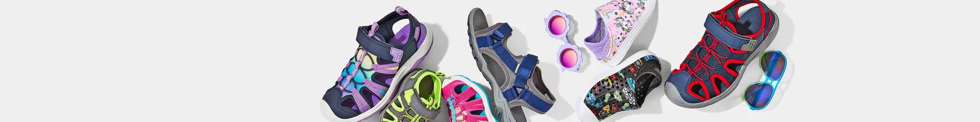 Variety of kids' shoes