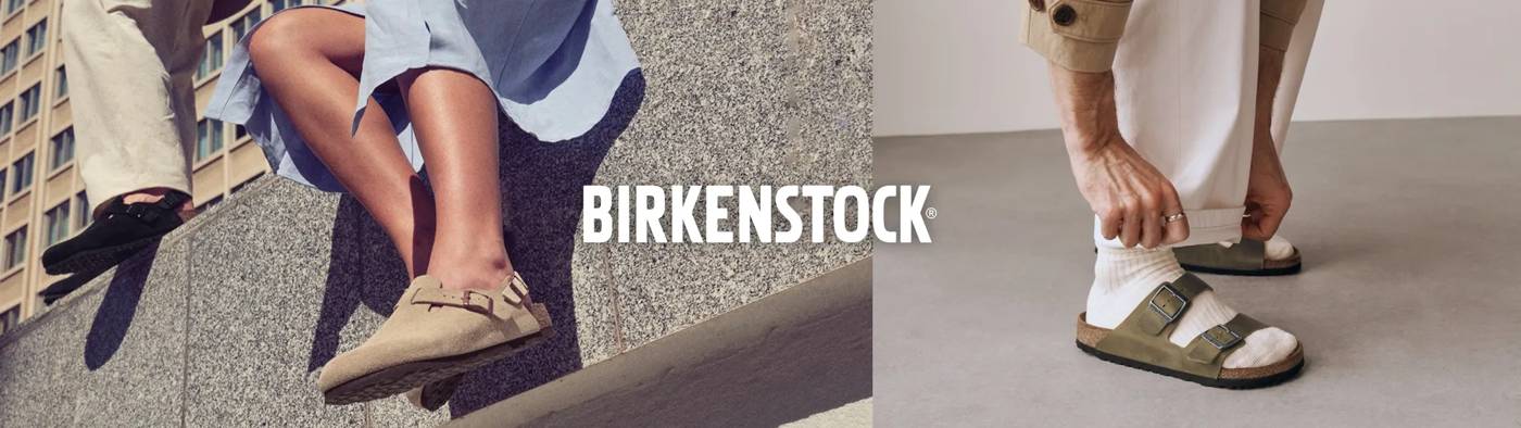 Person wearing Birkenstock sandals with socks