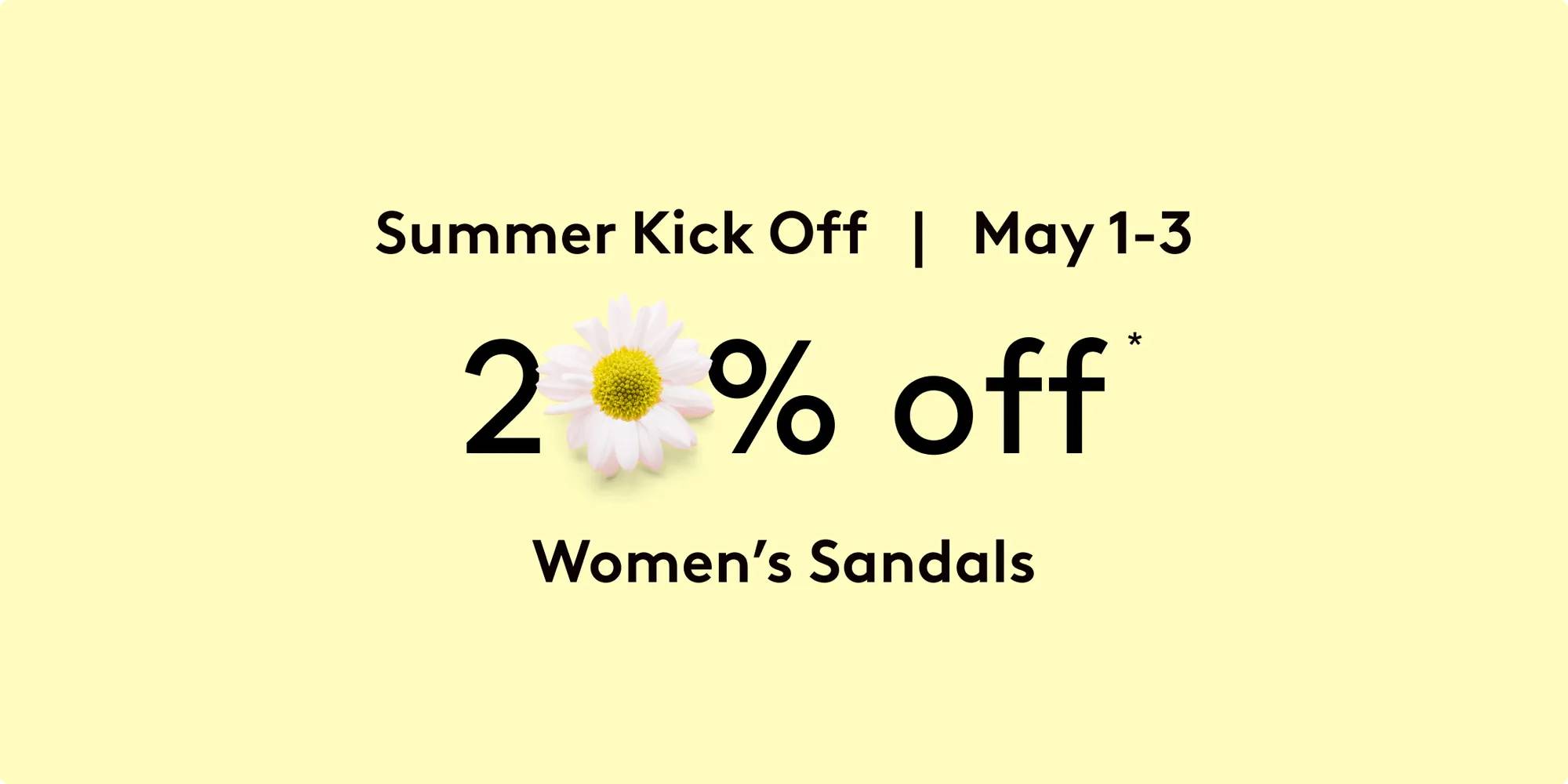 Summer Kick Off 20% Off Women's Sandals