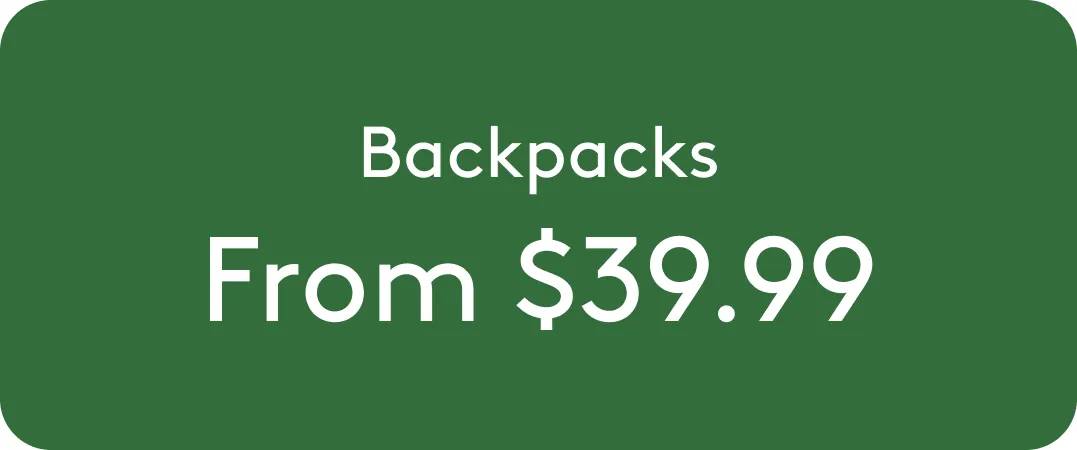 backpack for back to school from $39.99