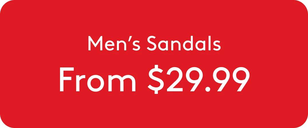Men's Sandals From $29.99