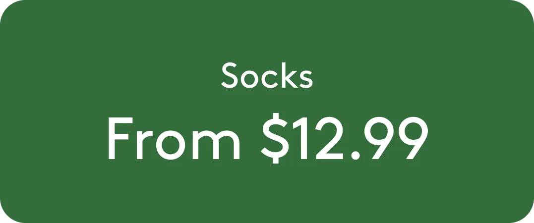 kids' socks starting at $12.99