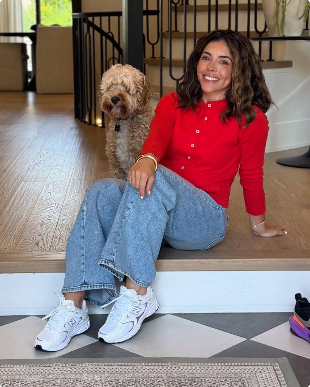 Influencer Vanessa Giuliani and her dog