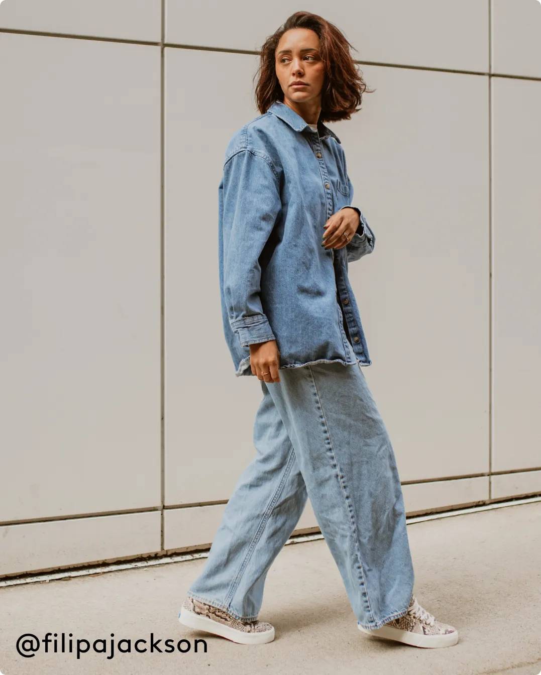 Shop Animal Print ||  A woman wearing sneakers with animal print