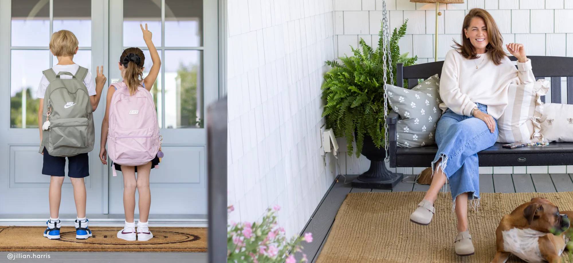 Jillian Harris and her two kids