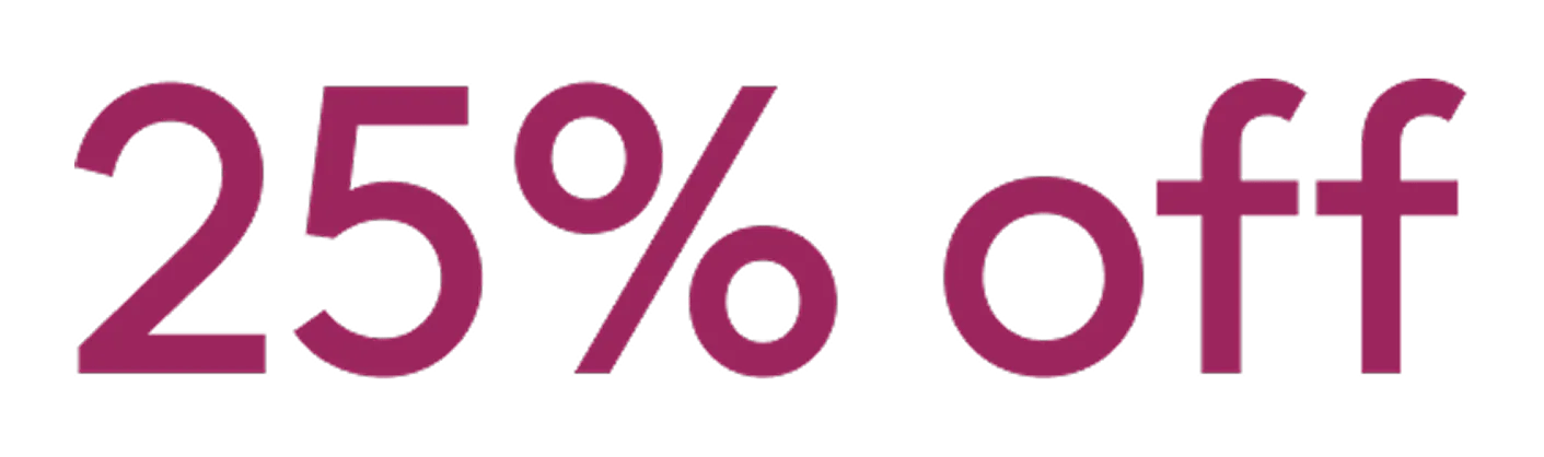 25% off