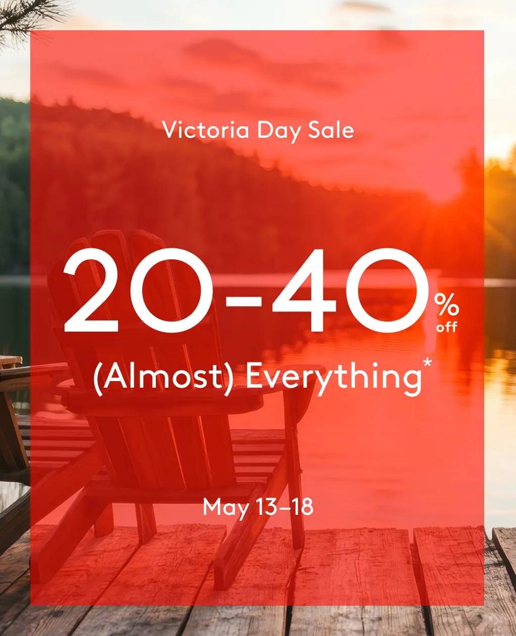 Shop 20-40% off almost everything