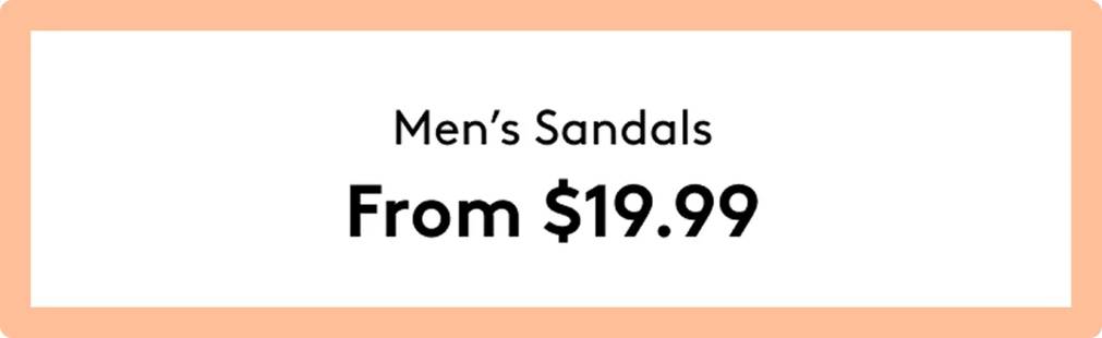 Shop Men's Sandals From $19.99