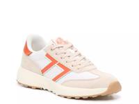 Baxter Sneaker - Men's White/Orange/Beige view