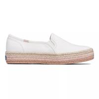 Triple Decker Jute Foxing Slip On Off White view