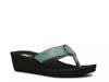 New Mandalyn Patterned Wedge Sandal Green Multi view