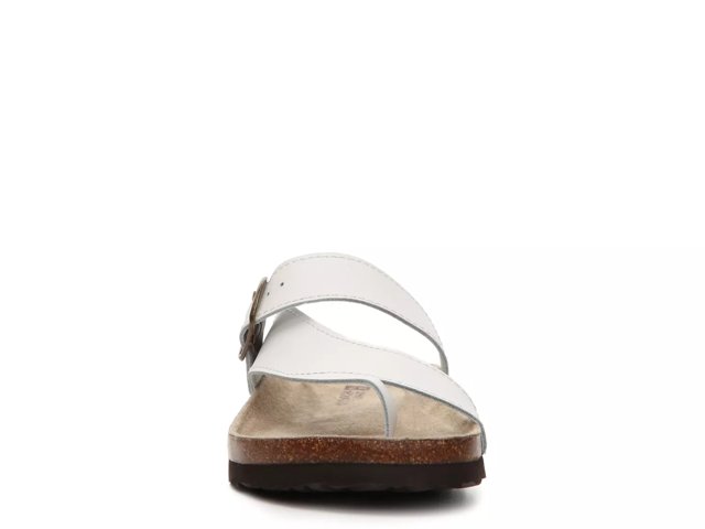 Carly Leather Flat Sandal