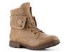 Spraypaint Lace Combat Boot Tan view
