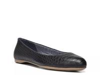 Giorgie Flat Black Embossed Faux Leather view