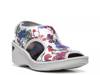 Dream Wedge Sandal White Floral view