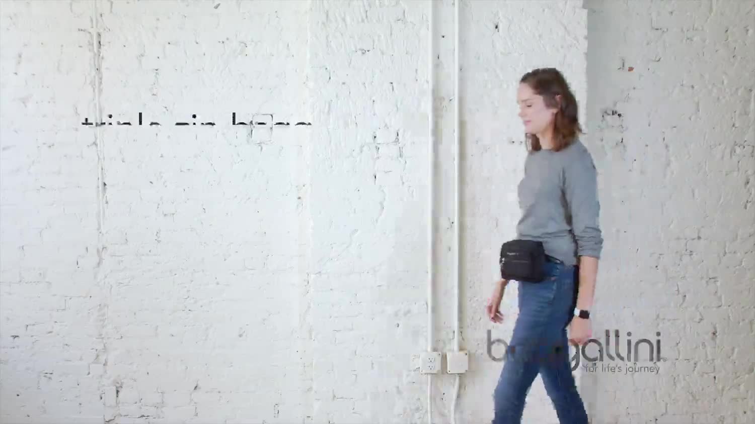 Triple Zip Crossbody