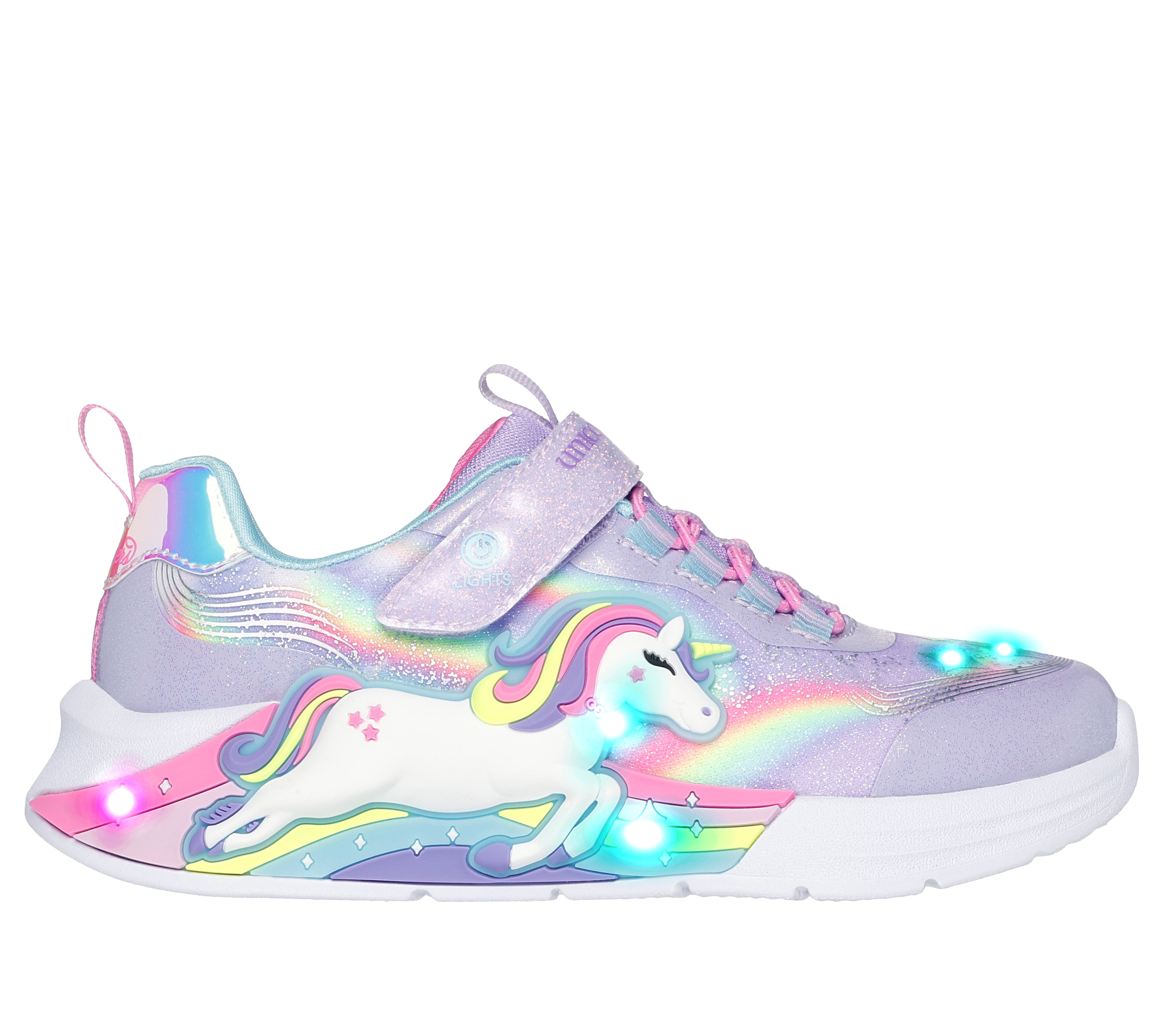 Skechers Unicorn Chaser Light-Up Sneaker - Kids' - Free Shipping | DSW