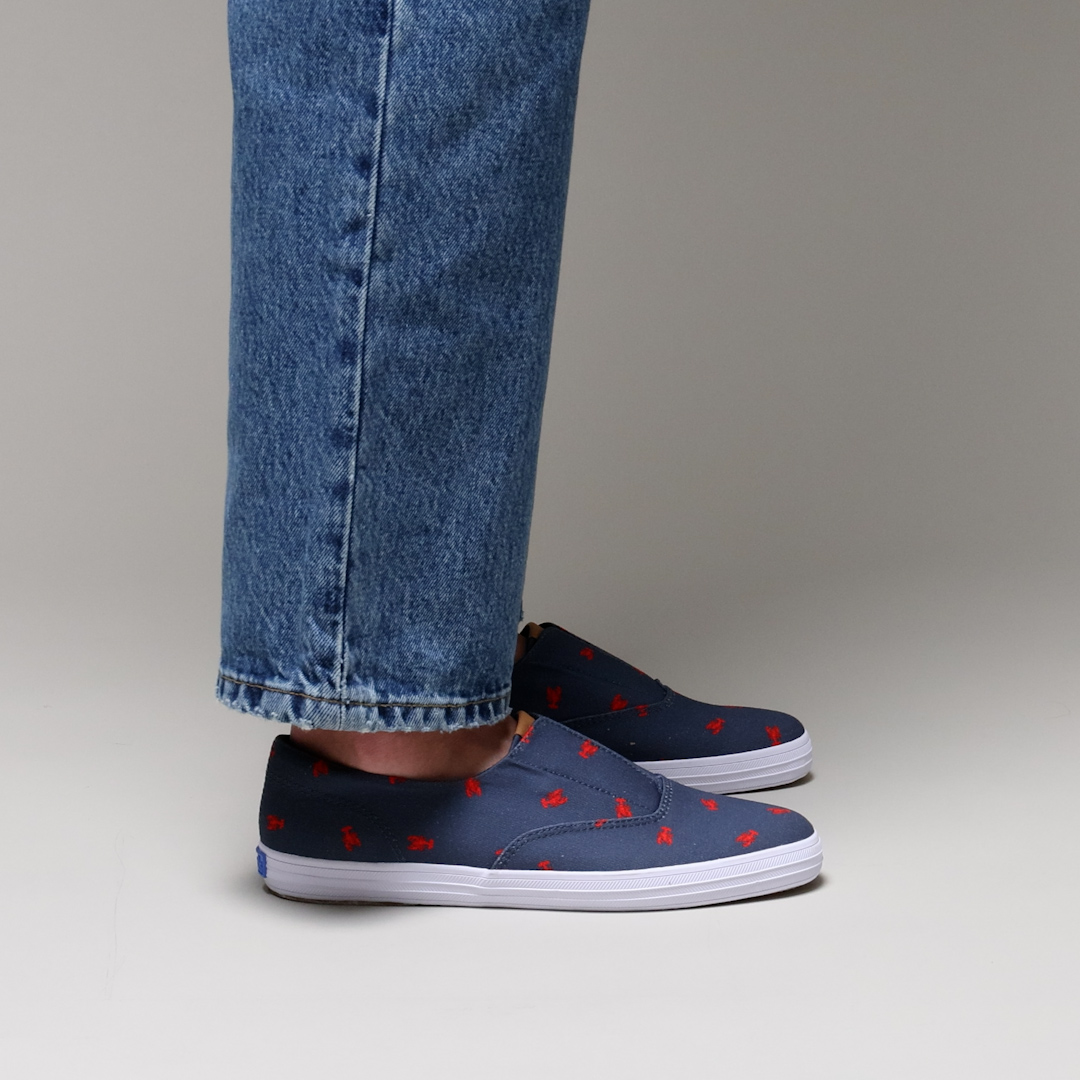 Champion Round Toe Nautical Canvas Slip-On