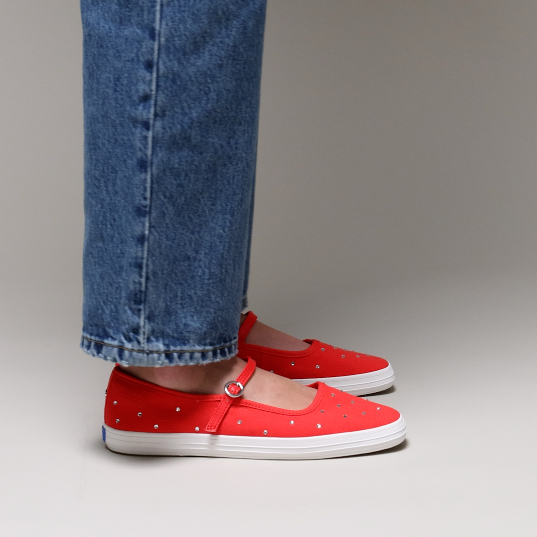 Square Toe Mary Jane Woven