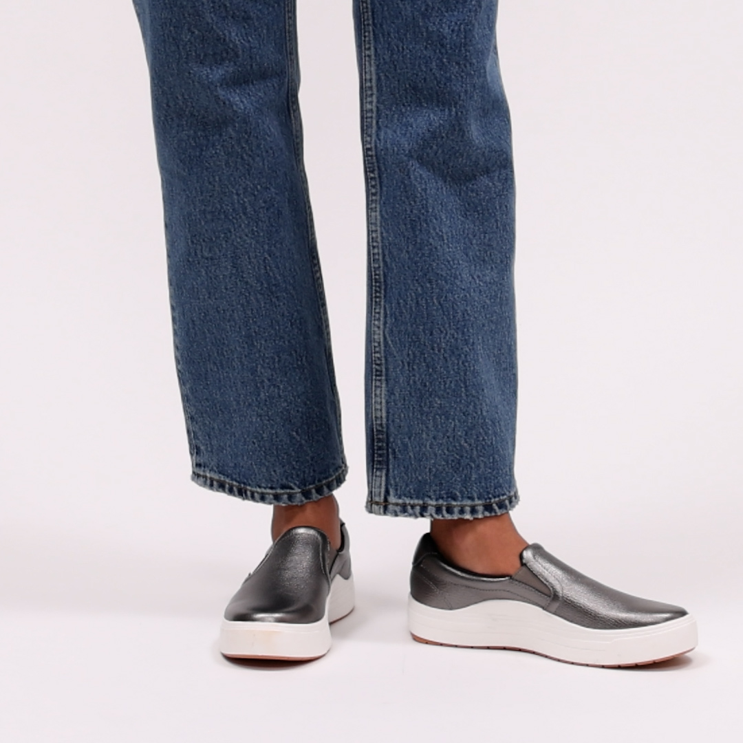 Park Metallic Leather Slip-On