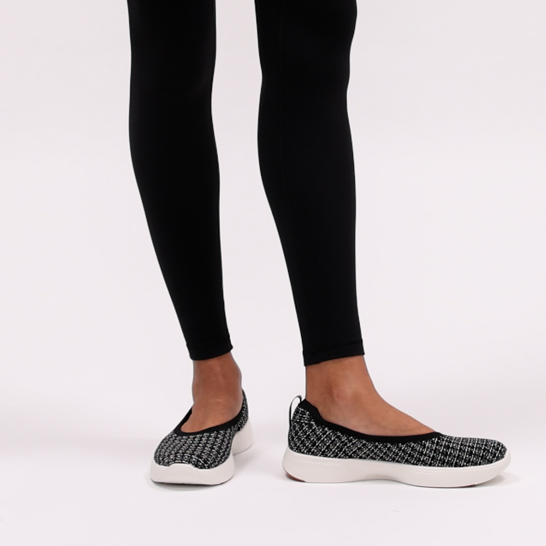 BlissWalk Skimmer Tweed Engineered Knit