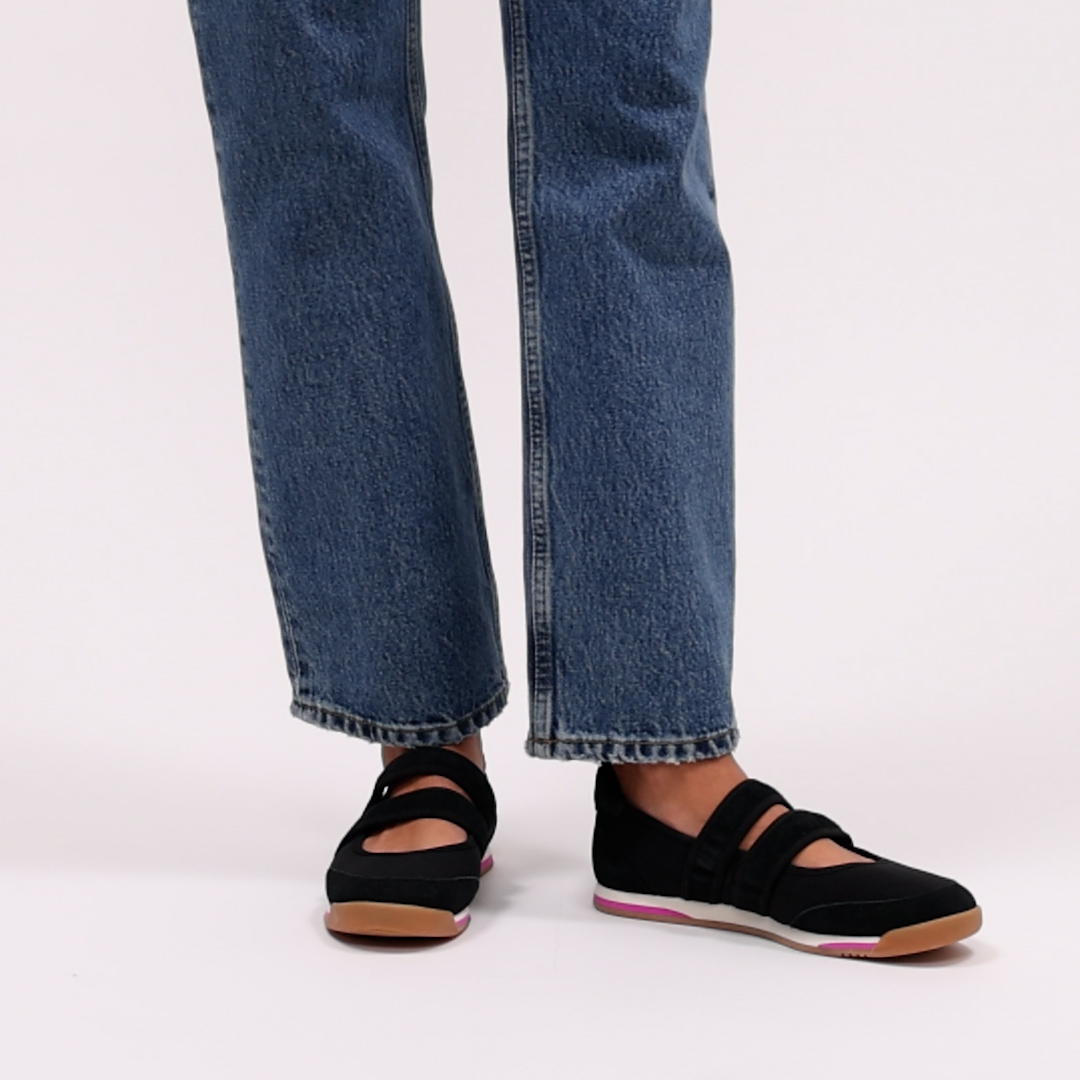 Revival Mary Jane Jaguar Nylon/Suede